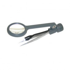 Compact Magnifier 4.5x with fine-point tweezers MG-88